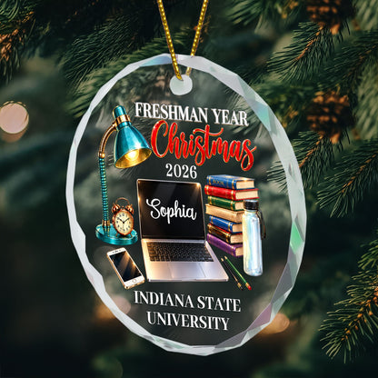 First Year At College Christmas Keepsake - Personalized Ornament