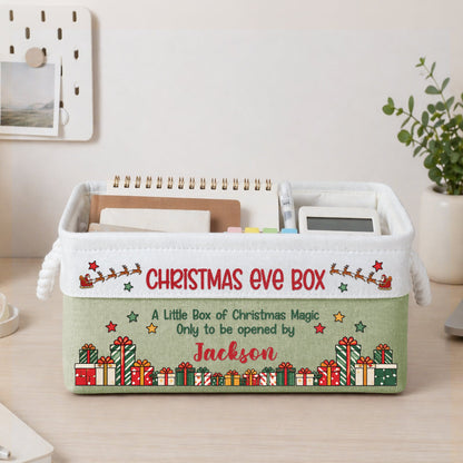 Box Of Christmas Magic Christmas Decoration - Personalized Storage Basket