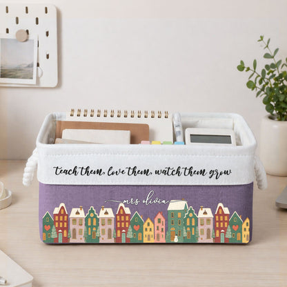 Teacher Appreciation End Of Year Gift - Personalized Storage Basket