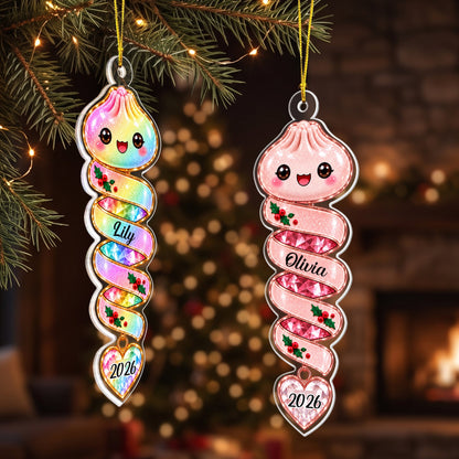 Custom Name Squishy Ornament Gift For Kids - Personalized Ornament