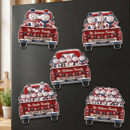 America 250Th Anniversary Christmas Gifts For Mom, Dad, Family - Personalized Magnet