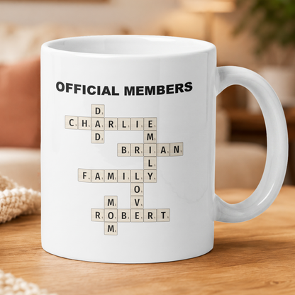 Dumpster Fire Response Team - Custom Crossword Names - Personalized Mug