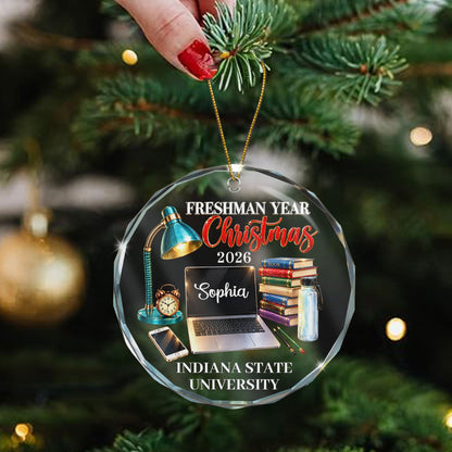 First Year At College Christmas Keepsake - Personalized Ornament