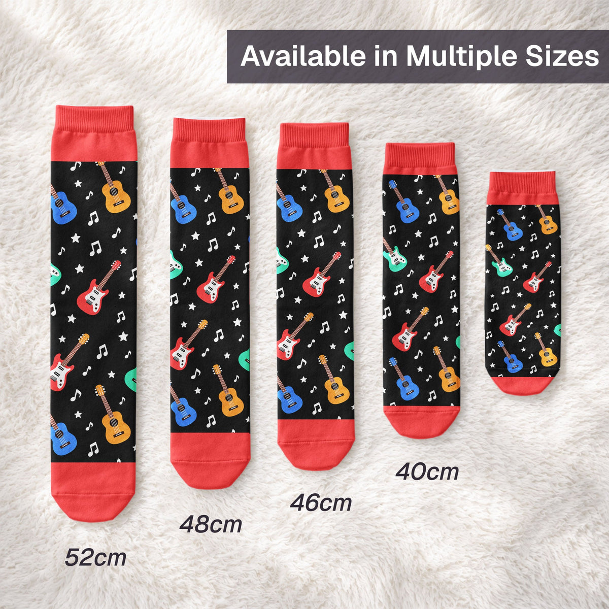 I'd Rather Be Playing My Guitar - Personalized Socks