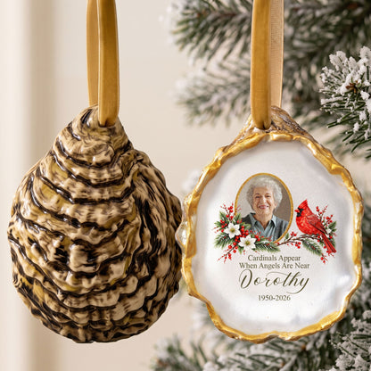 Upload Photo Memorial Loss Gifts Oyster - Personalized Ornament