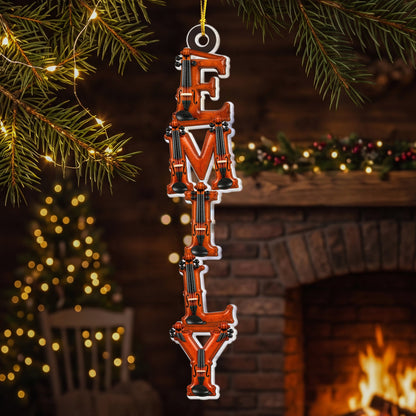 Custom Letter With Name For Music Lover, Him, Her - Personalized Ornament