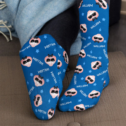 Cute Dumpling Custom Name - Personalized Socks