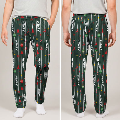 Custom Name Christmas Family Gifts - Personalized Lounge Pants