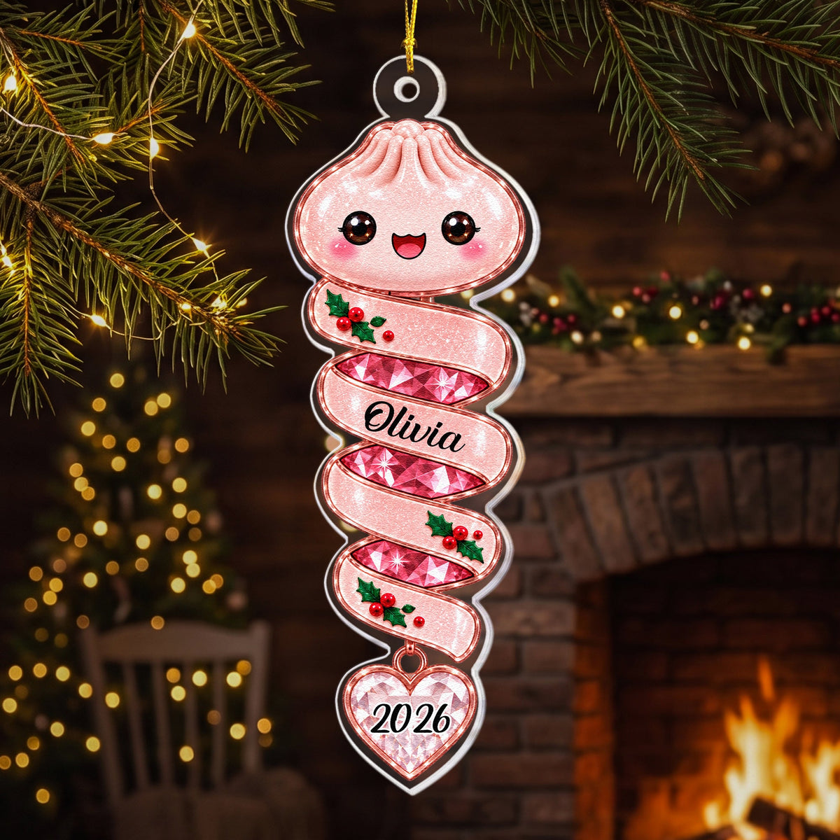 Custom Name Squishy Ornament Gift For Kids - Personalized Ornament