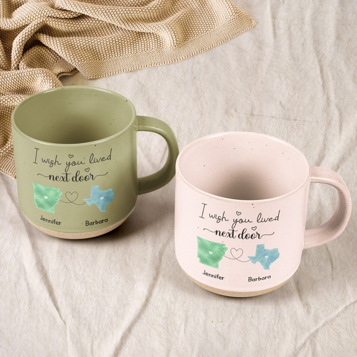Long Distance Gift For Best Friends, Bff, Sisters, Family, Brother - Personalized Mug