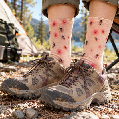 Funny Camping Socks – Realistic 3D Outdoor Adventure Novelty – Gag Gifts For Campers - Personalized Socks