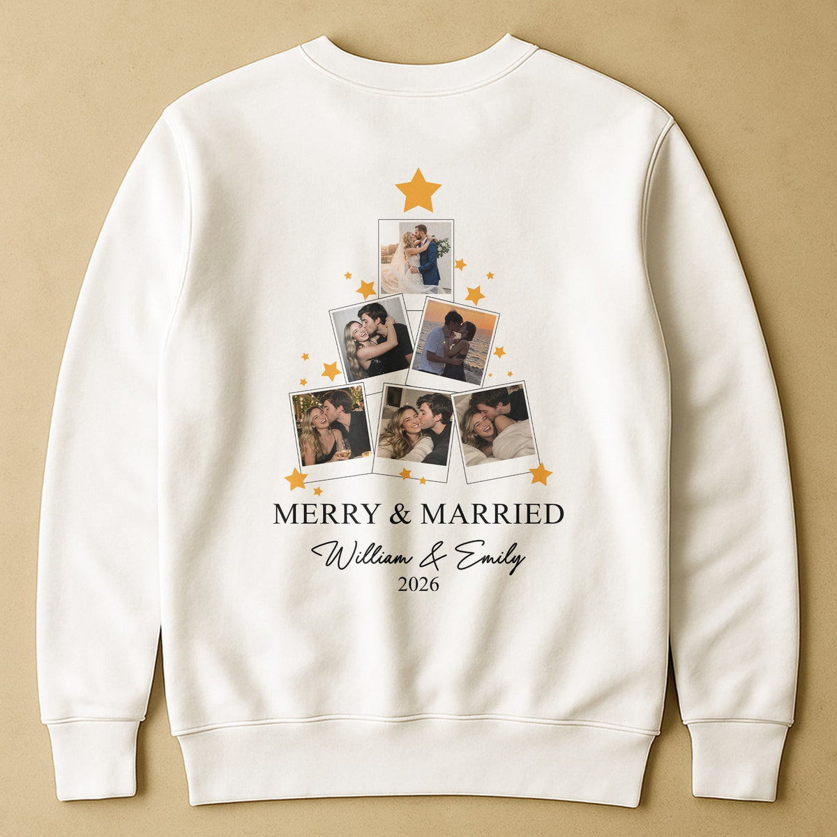 Merry & Married Our First Christmas As Mr. & Mrs. - Matching Couples - Personalized Shirt