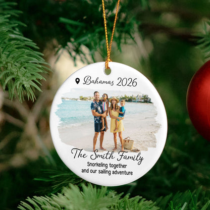 Our Adventure Best Memory - Personalized Ornament