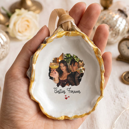 Friendship Thank You Gifts - Upload Photo Oyster - Personalized Ornament