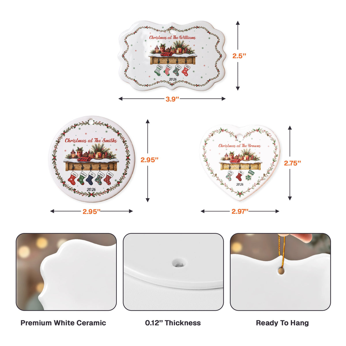 Christmas At The Family - Personalized Ornament
