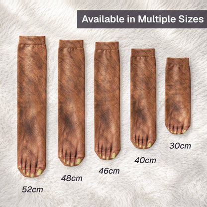 3D Ugly Feet Funny Gift For Husband Wife Boyfriend Girlfriend Friend Coworkers - Personalized Socks