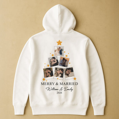 Merry & Married Our First Christmas As Mr. & Mrs. - Matching Couples - Personalized Shirt