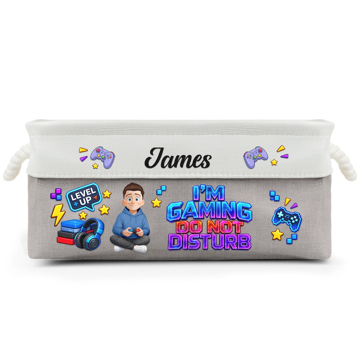 I'm Gaming Do Not Disturb - Personalized Storage Basket