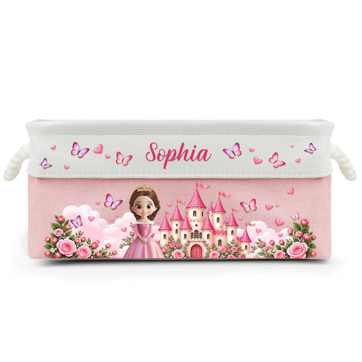 A Beautiful Princess Gift For Daughter, Granddaughter - Personalized Storage Basket