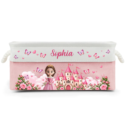 A Beautiful Princess Gift For Daughter, Granddaughter - Personalized Storage Basket