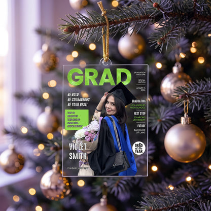 Graduation Magazine - Personalized Ornament