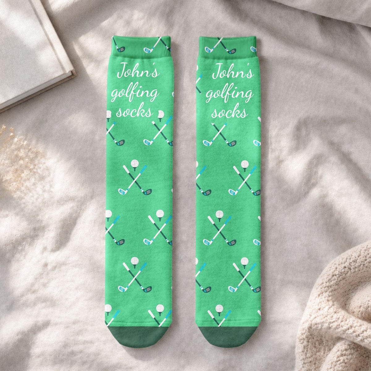 Golfing Socks Custom Name Gift For Golfer, Golf Lover - Personalized Socks