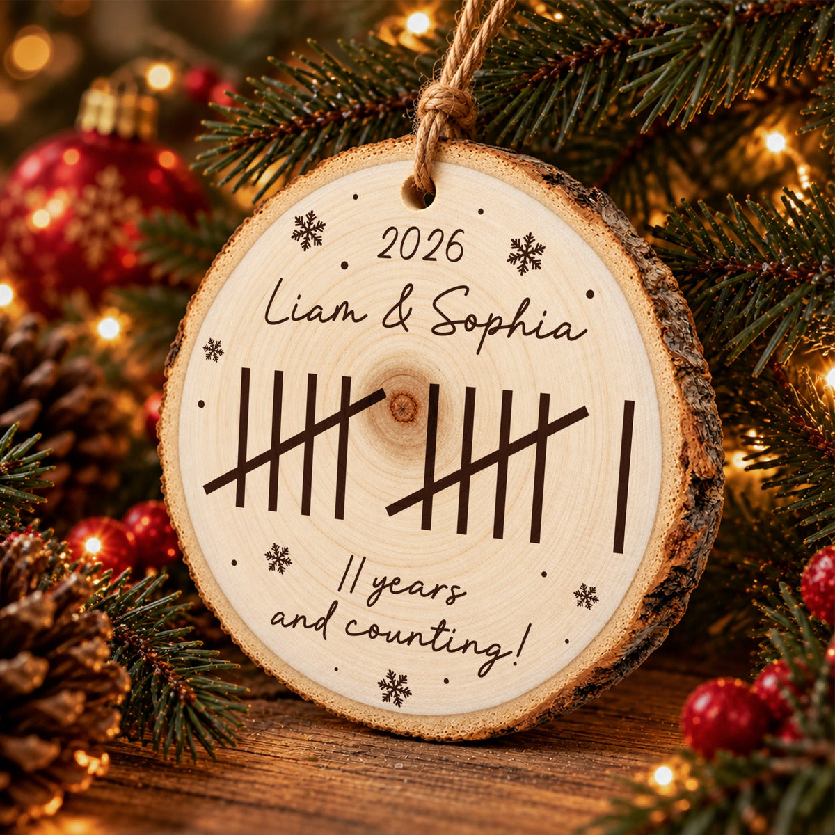 Many Years & Counting Custom Name Anniversary - Personalized Ornament