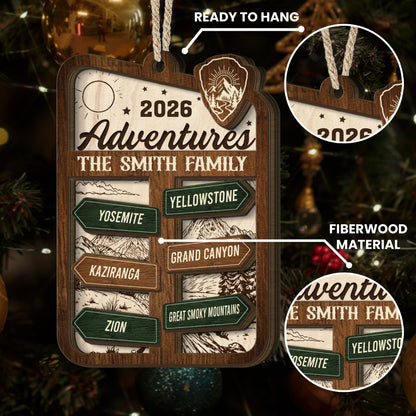 Family Adventure This Year - Personalized Ornament