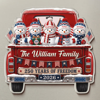 America 250Th Anniversary Christmas Gifts For Mom, Dad, Family - Personalized Magnet