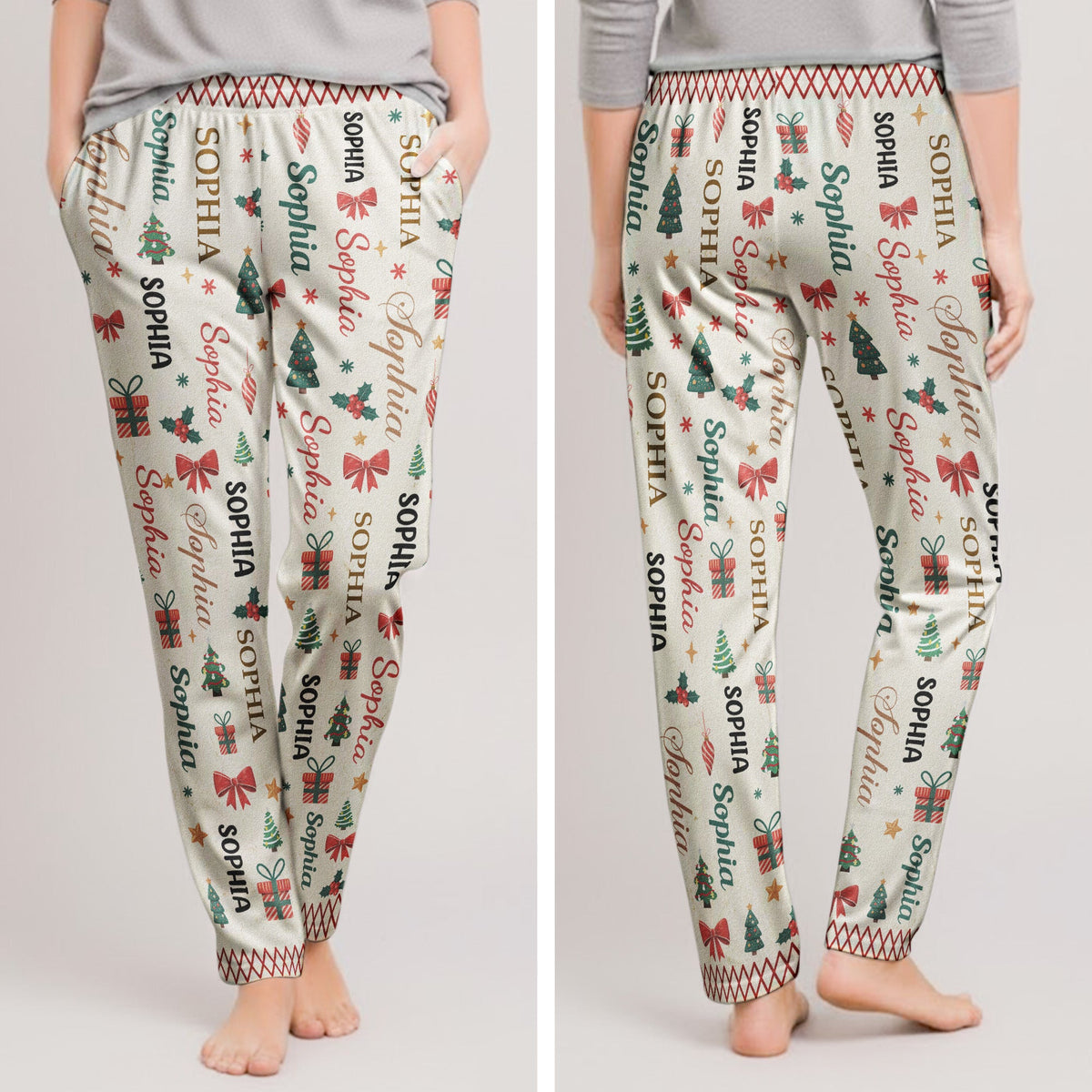 Our Family Matching Word Art - Personalized Lounge Pants