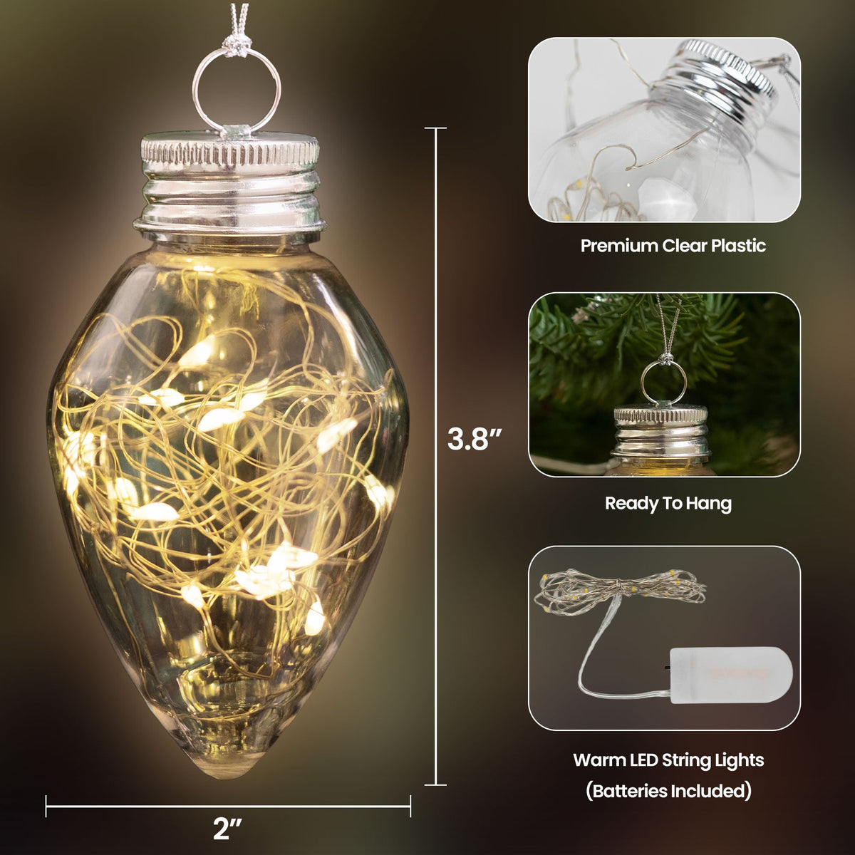 Funny Christmas My Last Fck, Secret Santa Holiday Gag Gift, White Elephant Gift - Personalized Led Christmas Light