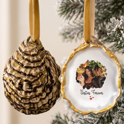 Friendship Thank You Gifts - Upload Photo Oyster - Personalized Ornament