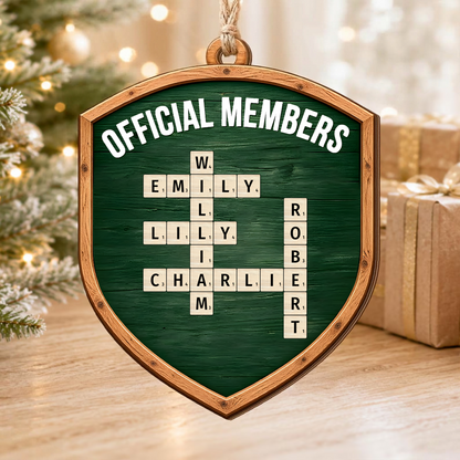 Dumpster Fire Response Team - Custom Name Coworkers Crosswords - Personalized Ornament