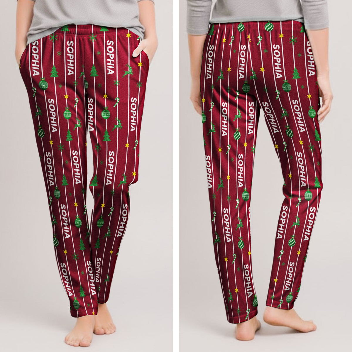 Custom Name Christmas Family Gifts - Personalized Lounge Pants