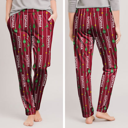 Custom Name Christmas Family Gifts - Personalized Lounge Pants