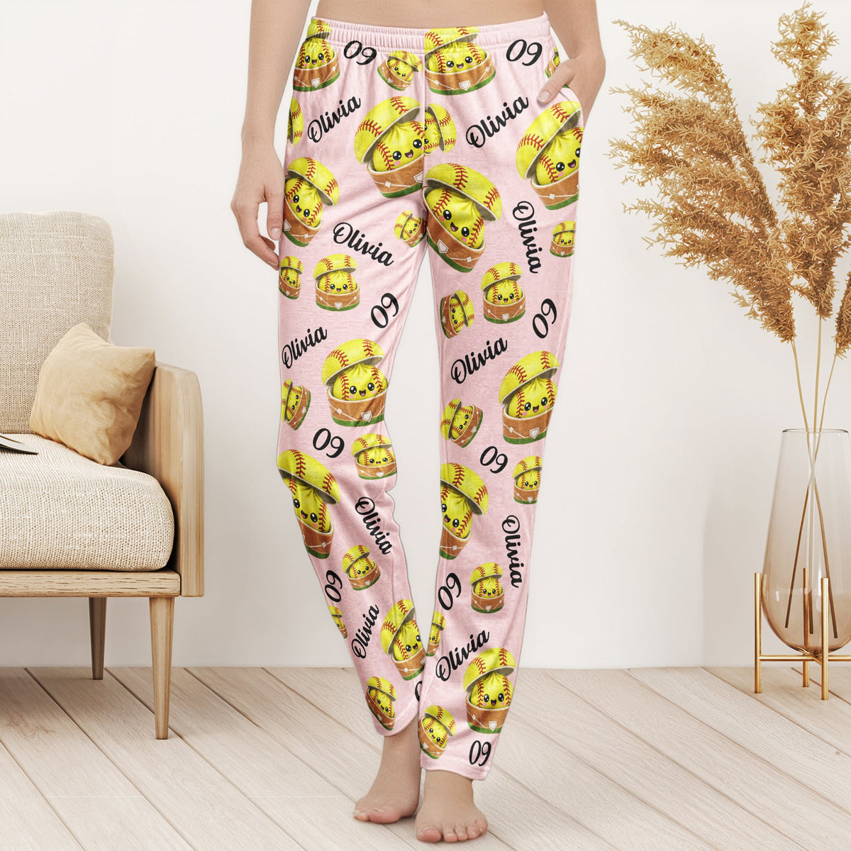 Cute Dumplings For Baseball, Softball, Soccer, Football, Basketball, Hockey Lover - Personalized Lounge Pants