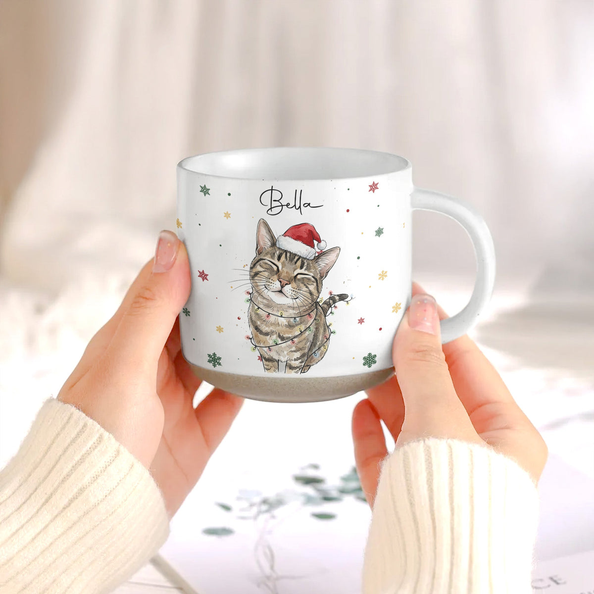 Custom Pet Christmas Vibe Gifts For Pet Lovers - Personalized Pottery Mug