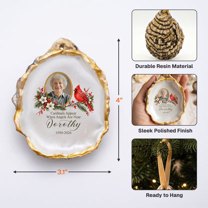 Upload Photo Memorial Loss Gifts Oyster - Personalized Ornament