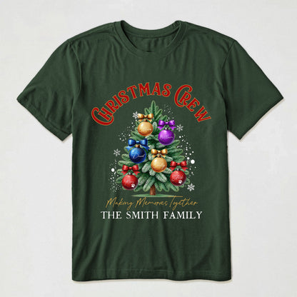 Christmas Crew, Family Christmas, Custom Family Name, Matching Christmas Shirt, Gift For Family Members - Personalized Shirt