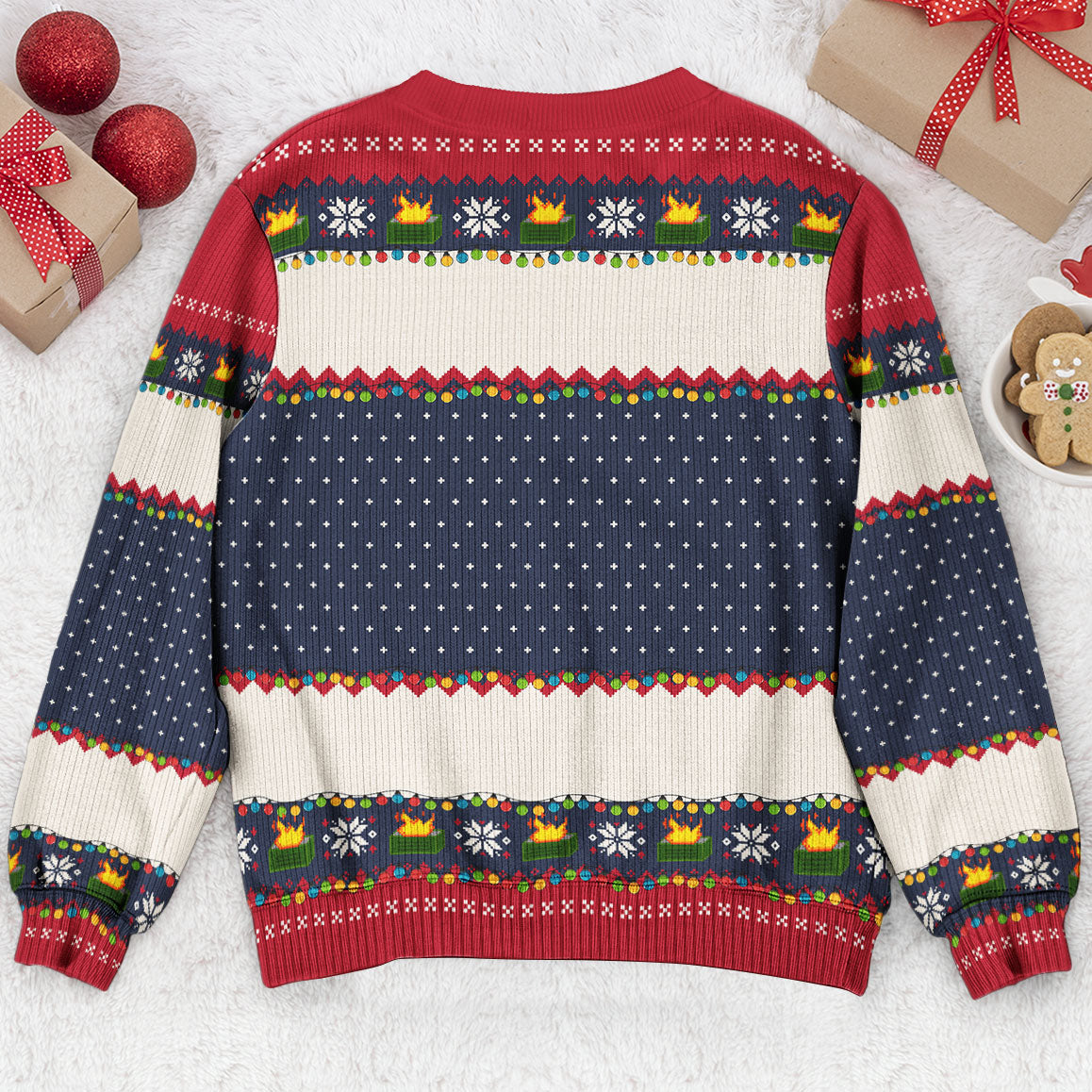 Dumpster On Fire Response Team - For Funny Ugly Sweater Party - Personalized Sweater