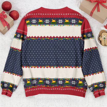 Dumpster On Fire Response Team - For Funny Ugly Sweater Party - Personalized Sweater