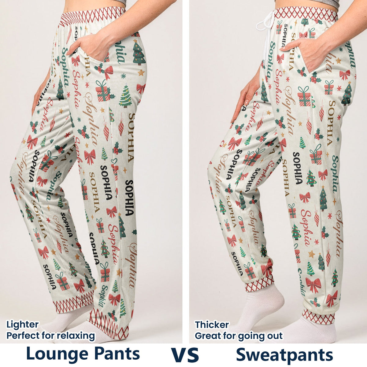 Our Family Matching Word Art - Personalized Lounge Pants