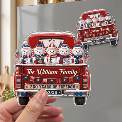 America 250Th Anniversary Christmas Gifts For Mom, Dad, Family - Personalized Magnet