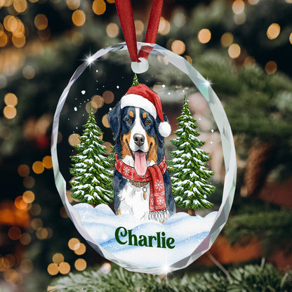 Custom Pet Portrait Christmas Watercolor Gifts For Pet Lovers Pet Loss Gifts - Personalized Ornament