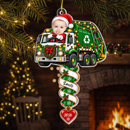 Custom Name Spiral Ornament Christmas, Ornament Gifts For Kids - Personalized Ornament