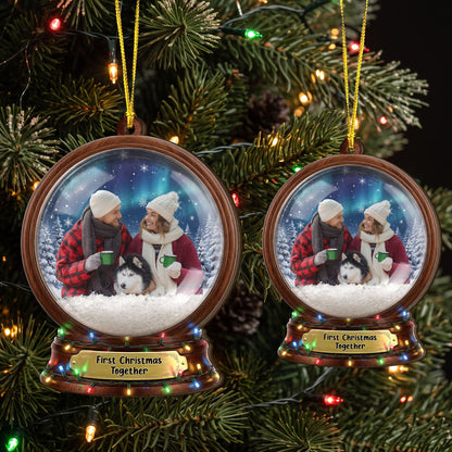 Custom Photo Family Together Christmas Gifts - Personalized Ornament