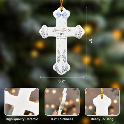 Baptism Christening Keepsake - Personalized Ornament