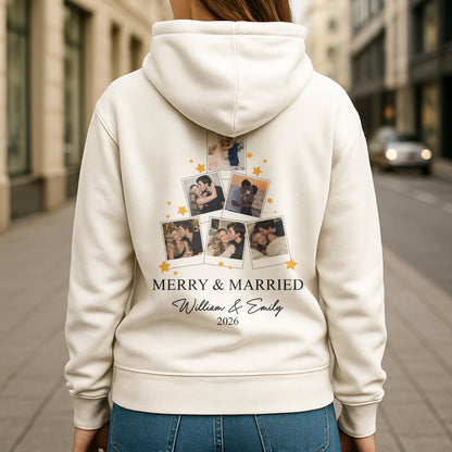 Merry & Married Our First Christmas As Mr. & Mrs. - Matching Couples - Personalized Shirt
