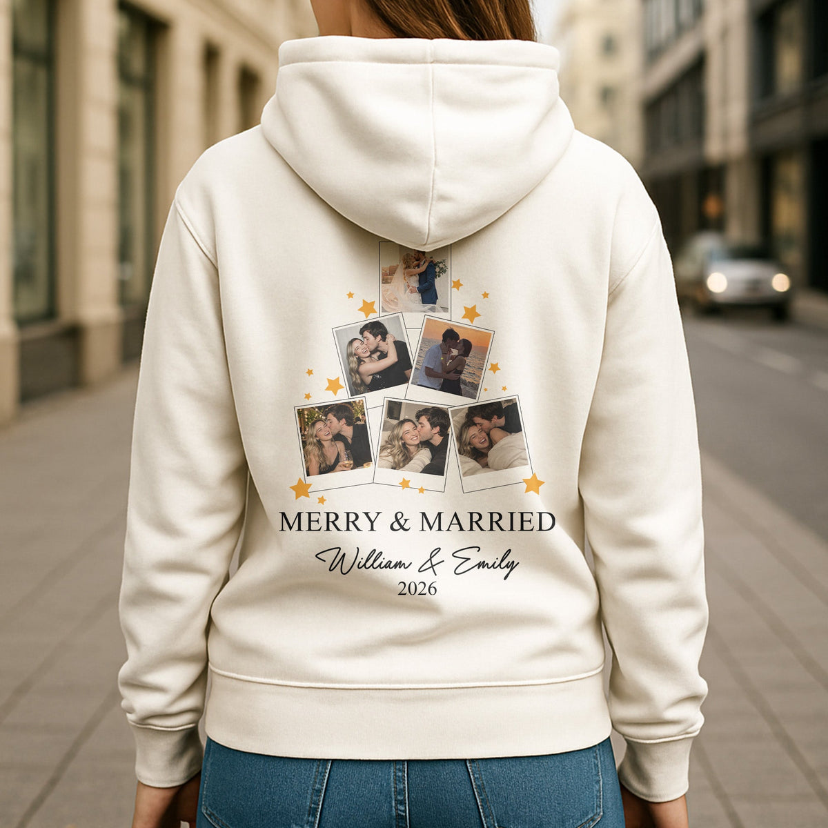 Merry & Married Our First Christmas As Mr. & Mrs. - Matching Sweatshirts - Personalized Shirt
