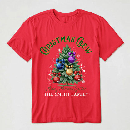 Christmas Crew, Family Christmas, Custom Family Name, Matching Christmas Shirt, Gift For Family Members - Personalized Shirt